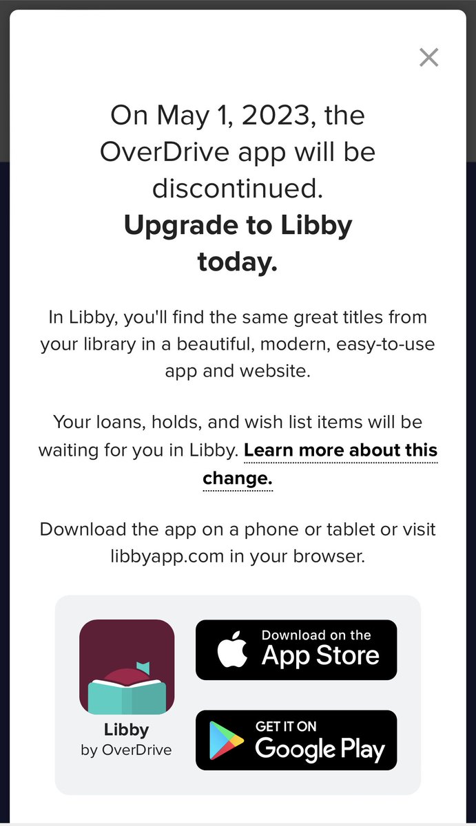 Why??? ⁦<a href="/OverDriveInc/">OverDrive</a>⁩ ⁦<a href="/LibbyApp/">Libby, by OverDrive</a>⁩ How will I recommend books to my library??? If I could do that in Libby, I would have deleted overdrive ages ago!! Also, the UX in overdrive is so much better when looking for books. #concernedreader