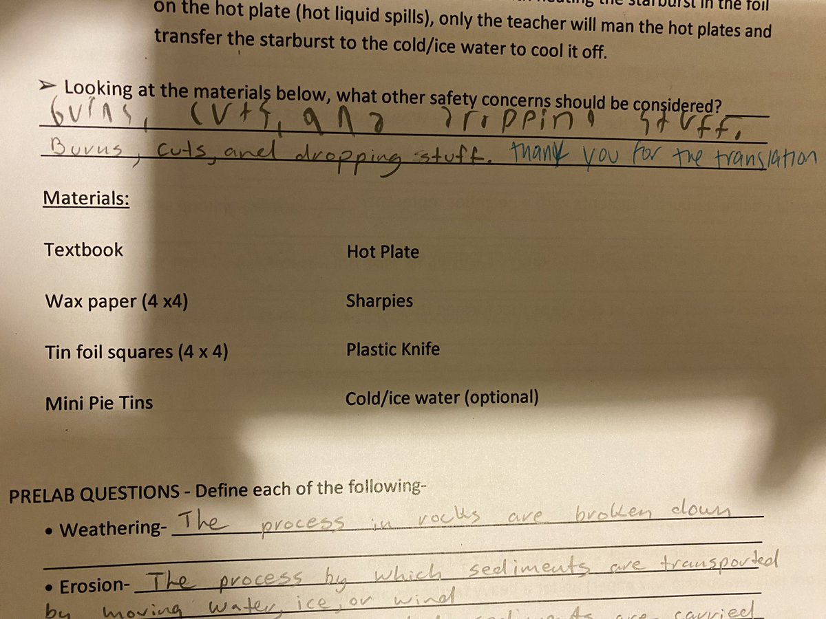 AllieK_HCPS's tweet photo. This was from a partner lab. Clearly she decided the boy wasn’t allowed to write anymore 😂 https://t.co/7smlsn5BMy
