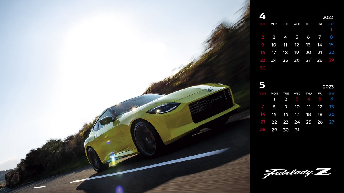 壁紙カレンダー】 4月は「 #NissanGTR 」「 #スカイライン