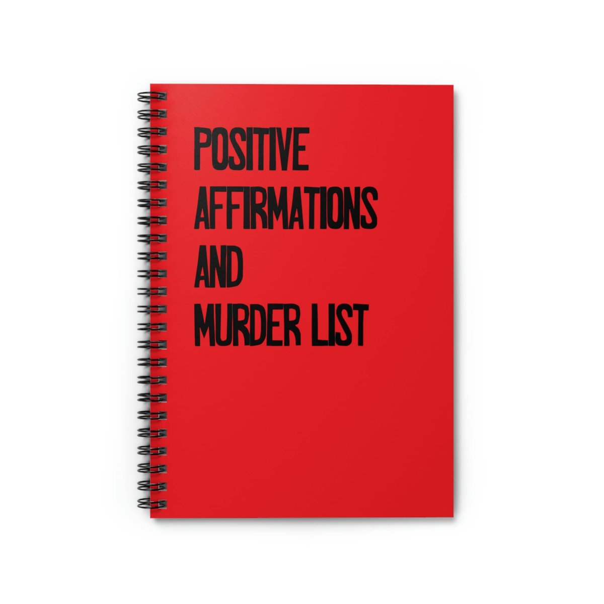Excited to share this item from my #etsy shop: Spiral Notebook Line #funnynotebook #sarcasm #sarcastic #notebook #worknotebook #journal #funny #truecrime #murderinos #affirmations #giftforfriend #dateline #murdoch #murdermystery etsy.me/3K1wXYQ