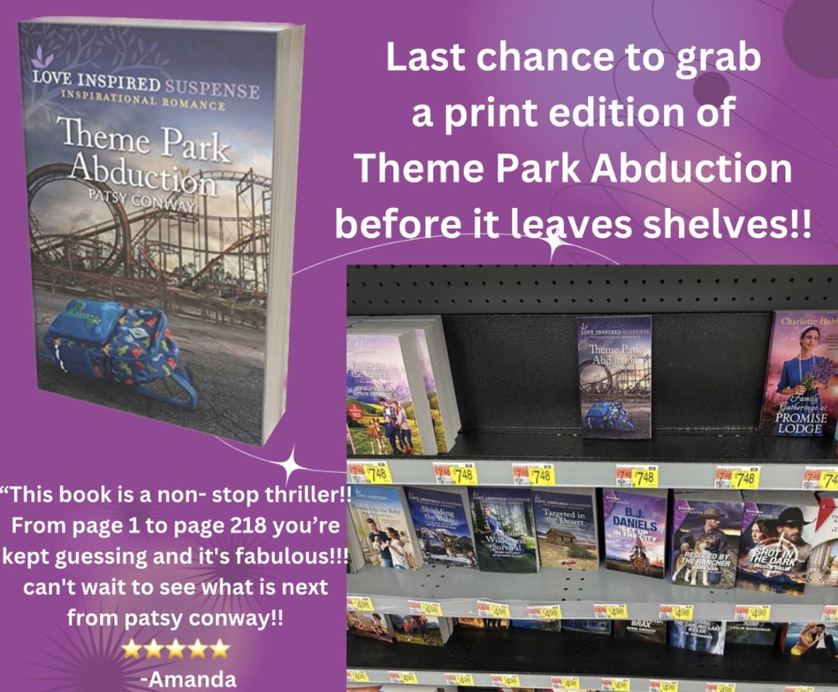 #loveinspired #RomanticSuspense #themepark #harlequin #LIS