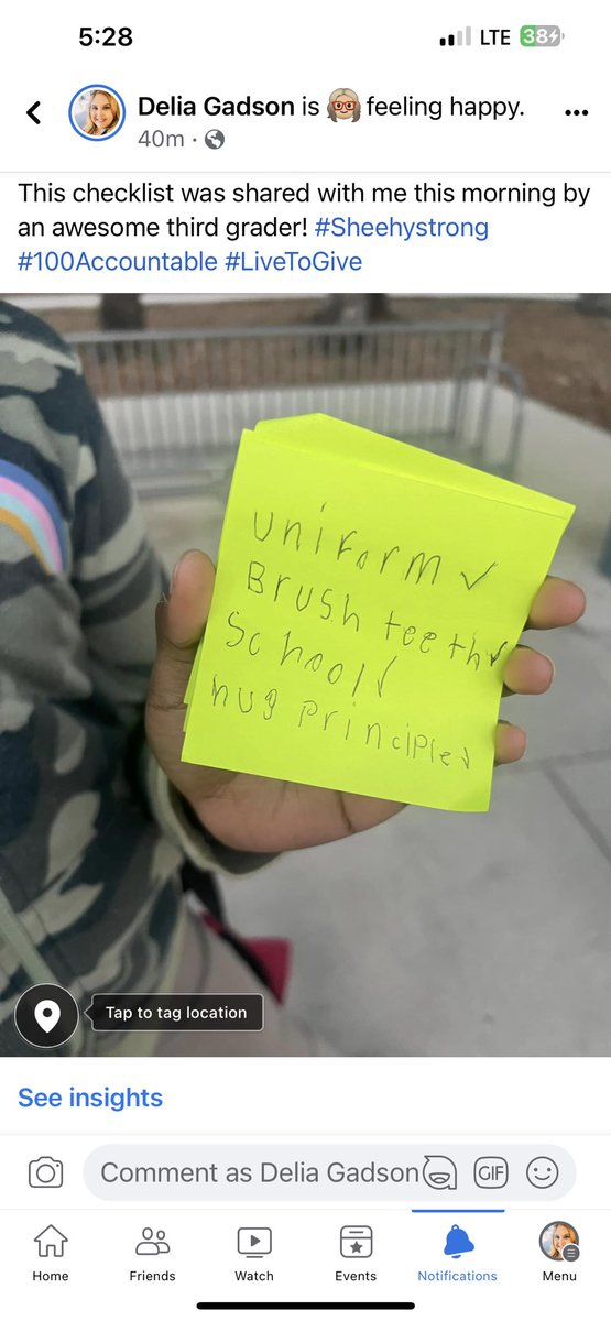 PrincipalGadson's tweet photo. It's the checklist for me... #PrincipalLife #ThirdGradeGoals https://t.co/IfvlqPaJ6Z