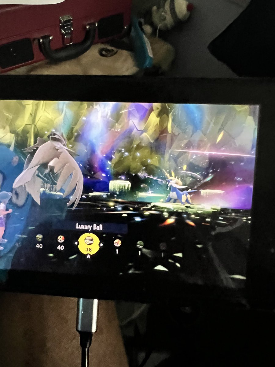 stefanartistry's tweet image. Caught the new 7 star raid samurott on both games. Time for bed 😂 🛌 #NintendoSwitch #PokemonViolet #SamurottRaid