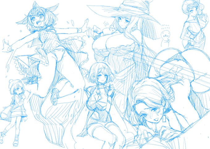 お絵描きリハビリ。ノープランだと完成まで行けない。 