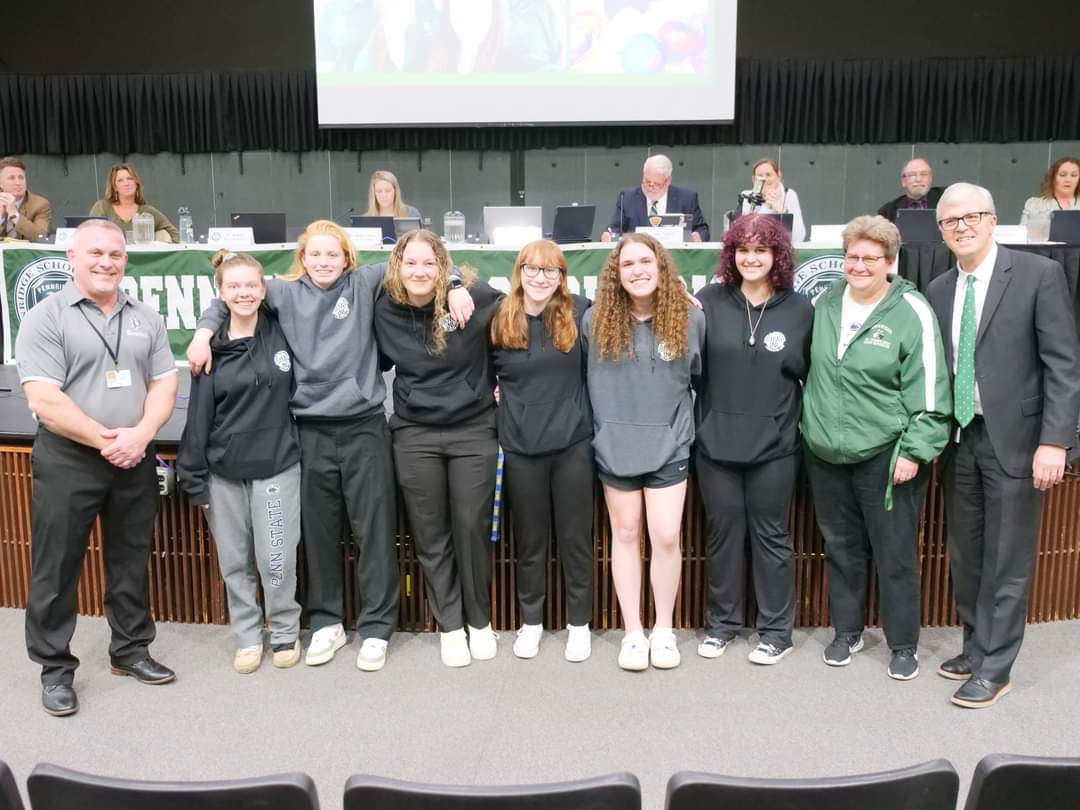 Honored at Board Meeting. Thank you for taking the time to celebrate with us. 2023 Bowling Team. #pennridgeproud @PennridgeSports @PennridgeSD
