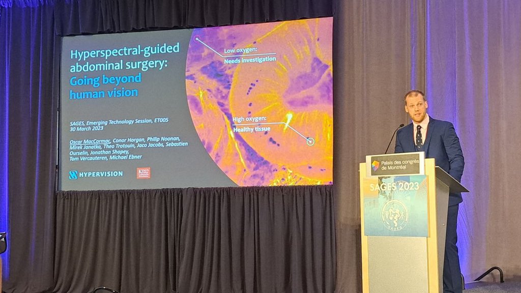 Great to share some of the amazing work from <a href="/HypervisionSurg/">Hypervision Surgical</a> in the emerging technologies section of <a href="/SAGES_Updates/">SAGES is in Tampa in 2026!</a> today! #SAGES2023 <a href="/renbeleahcim/">Michael Ebner</a>