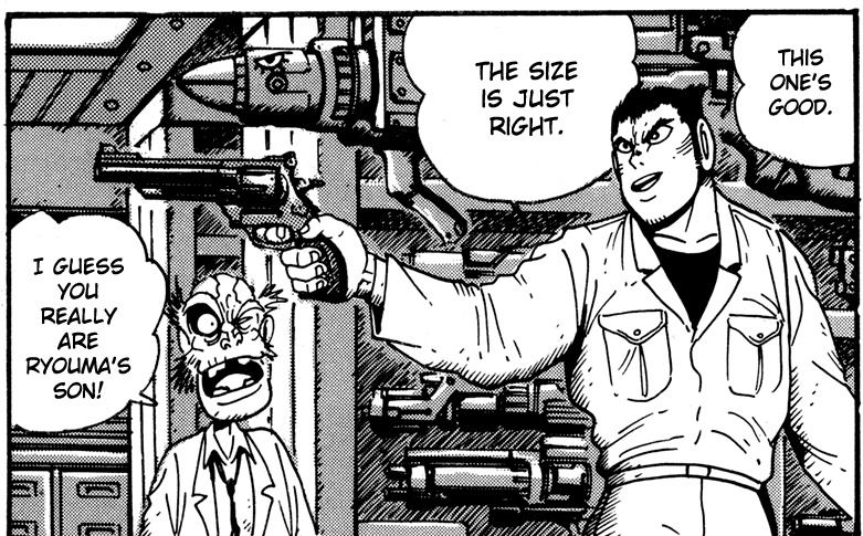 Zenon1744747's tweet image. Ok this is cute because Takuma uses Ryoma old revolver
#GetterRoboArc