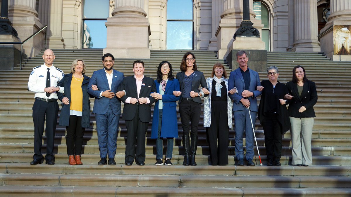 Trans people have always existed. On Trans Day of Visibility, I <a href="/ToddFernando/">Todd Fernando</a> <a href="/VEOHRC/">VicEO+HumanRights</a>  <a href="/VicLGBTIQ/">Victorian LGBTIQ+ Commissioner</a>  on the steps of Vic Parliament to stand in solidarity &amp; send a clear message that we are united against hateful ideologies exposed earlier this month.
@multiculturevic