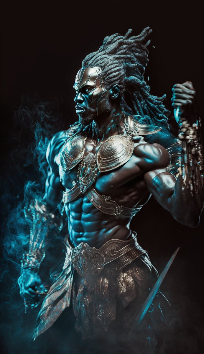 Ogum de Ronda, caçador de bruxo das trevas

#popart #midjourney #umbanda #camdomble #artesacra #AIart