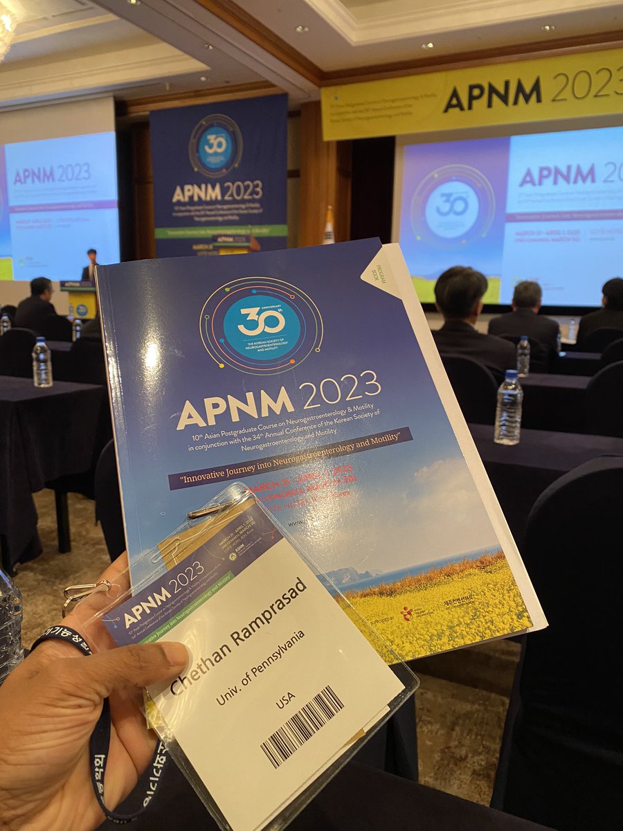 CRamprasadMD's tweet photo. LOVING the #apnm Asian motility meeting here in Jeju, Korea 🇰🇷! Amazing to see the innovation in motility across the world https://t.co/ioVU7o2rQd