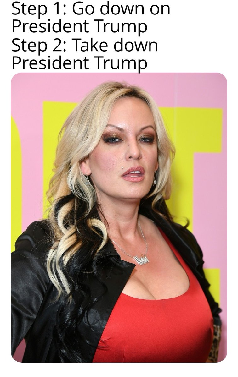 2 step master plan.

#IStandWithTrump #TrumpIndicted #StormyDaniels