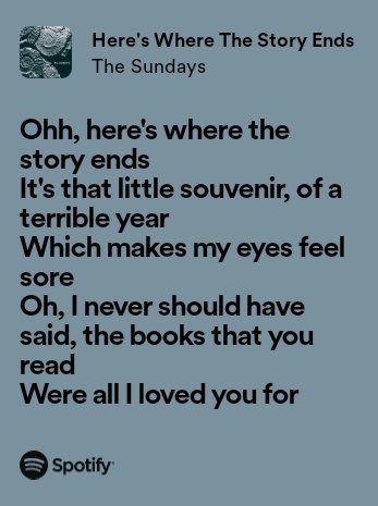 blackburn_ken's tweet photo. #GameofPopLife
Day 31: End
Here's Where The Story Ends by The Sundays
A fitting way to end a great challenge - really enjoy the way @nonoxcol constructs these; labour's of love, I'm sure
https://t.co/R7Qh7eJeeW https://t.co/1uJhgaM1tC