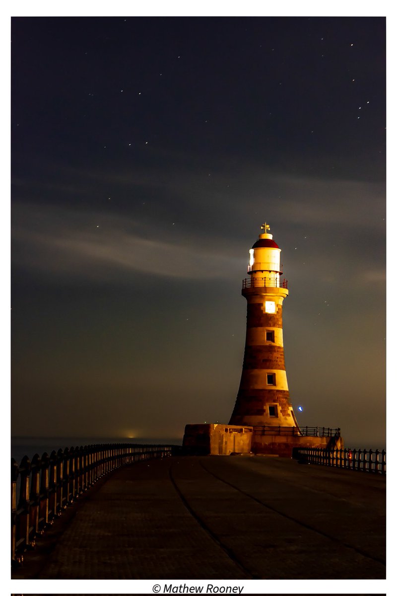 Roker Pier Lighthouse  #photo #photography #longexposure #nightphotography #nightphoto #water #sea #Bridge #pier #lighthouse #roker #rokerpier #clouds #stars #lighthousephotography #Sunderland