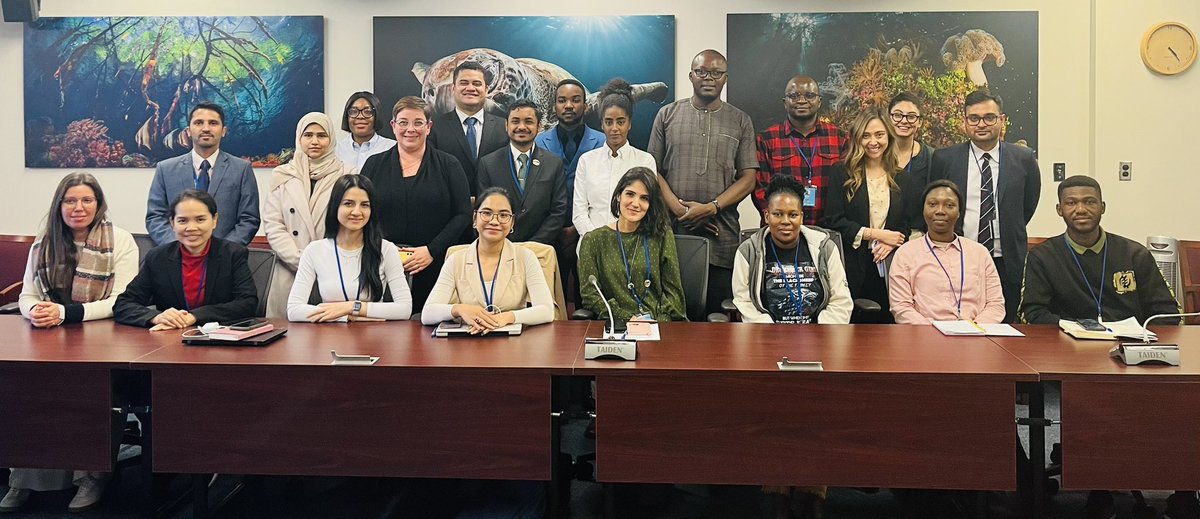 The Ocean connects us all one way or another! 

Sharing with the 2023 cohort of the United Nations Nippon Fellowship programme hosted by @undoalos on what the ocean means to us and how international law can help us protect this vital resource! 🌊 
#unnf #pgafellowship #ocean