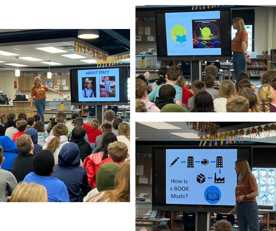 The joy of the elementary students was overwhelming this week as they engaged with Stacy McAnulty, the Stories Alive visiting author. Thank you to Stacy for working with the Linn-Mar students and telling her story.

Thank you, Hills Bank, for sponsoring this program!
