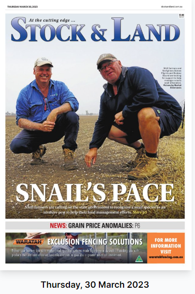 merindie1's tweet photo. #snails need to be considered and invasive pest. Great #biosecurity message. 
#IRONMAXPro https://t.co/wPJaPdroNQ