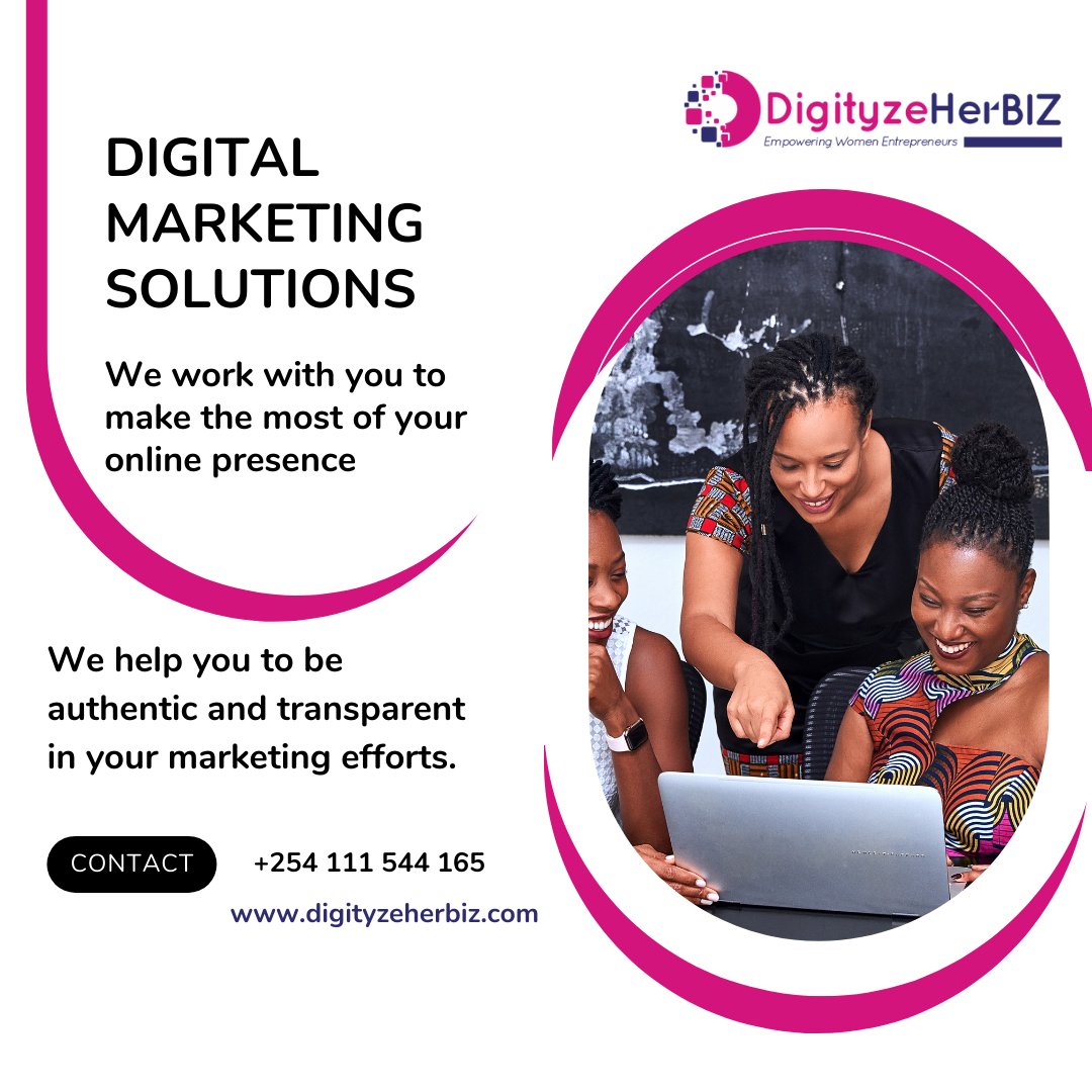 As a woman entrepreneur, it's important to be authentic and transparent in your marketing efforts. This will help build trust and loyalty with your target audience. 

#DigityzeHerBiz #womanentrepreneurs 
#womanentrepreneurship #brandawareness 
#womanentrepeneur