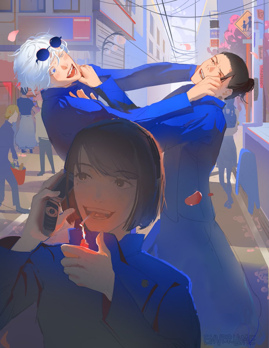 enver♡ sashisu art!! on Twitter "gojo is definitely the type to annoy