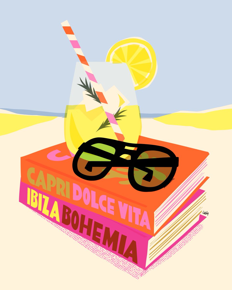 lululanantaize's tweet photo. Is it summer yet ? 
#illustrqtion #books #lifestyle #lifestyillustration #assouline #summer #cocktails #lemon #sun #beach https://t.co/FDVV76oKeW