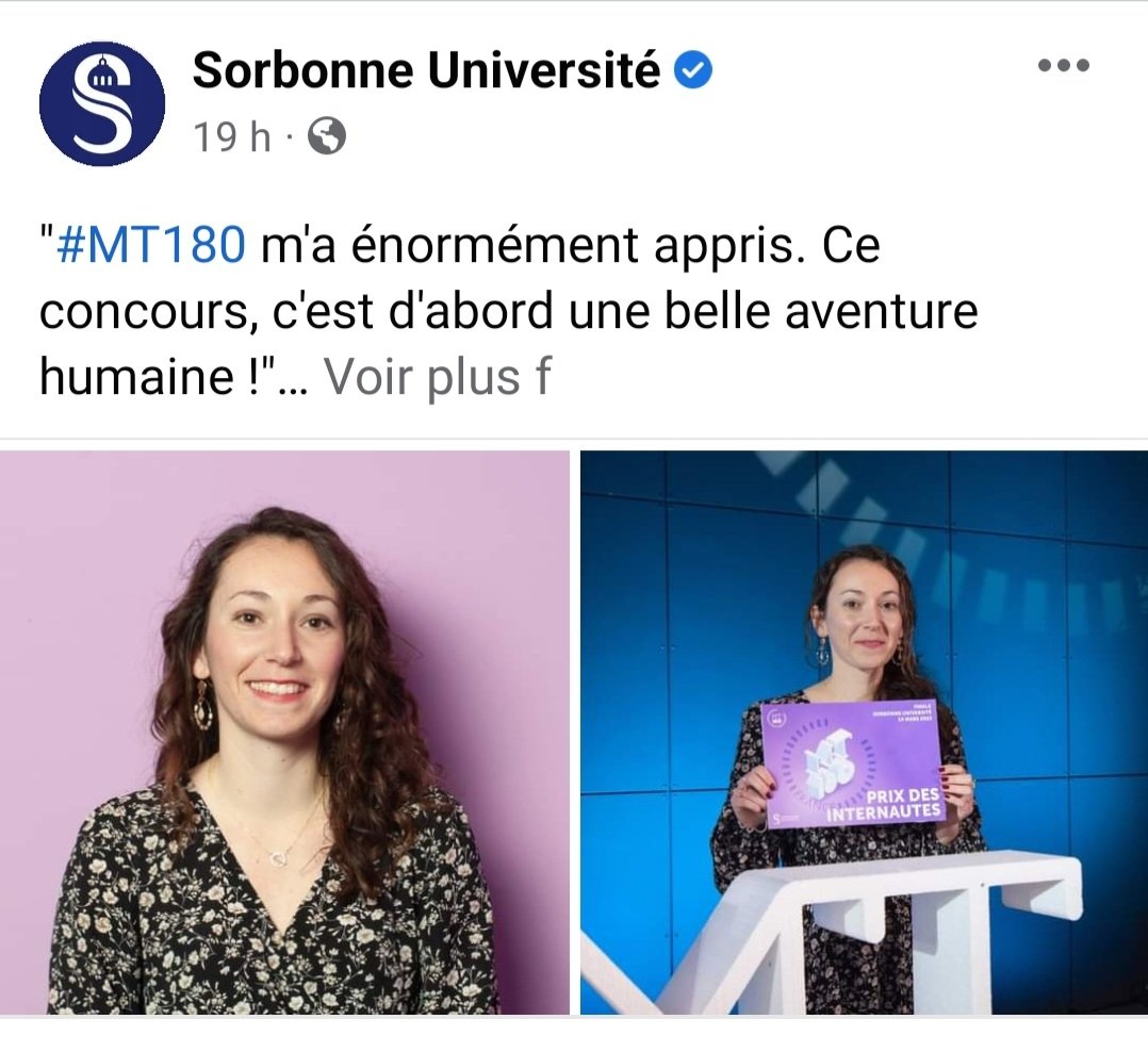 Retour sur l'expérience #MT180 avec <a href="/Sorbonne_Univ_/">Sorbonne Université</a>

💬 Interview complète : swll.to/1ylwnTg 

📽 Replay des 3min : youtu.be/W_GrQNVD0Qg
