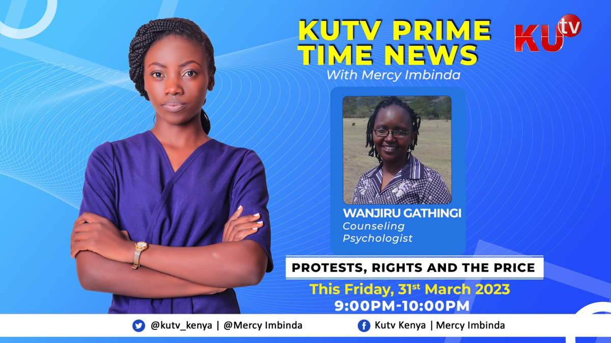 'Fahali wawili wakipigana, nyasi huumia.'
Amidst the ongoing protests, some rights are violated, violence is stirred up and people pay the price.
Tonight on <a href="/kutv_kenya/">KUTV Kenya</a> we talk about Protests,Rights and the Price with Wanjiru Gathingi ,a counseling psychologist.
#PrimetimeNews