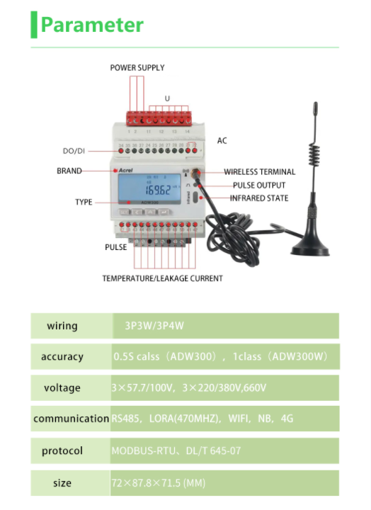 Acrel 3 Phase Wireless IOT energy meter 

4g/wifi/2G communication meter 

#acrel #powermeter #iot #iotproject #electricmeter #energymeter #powermeter #meter #acrelmeter #3phase #wirelessmeter #4gmeter #iotmeter #iotproject #iotsoftware #IoTcloud #cloudmeter #energy #electric