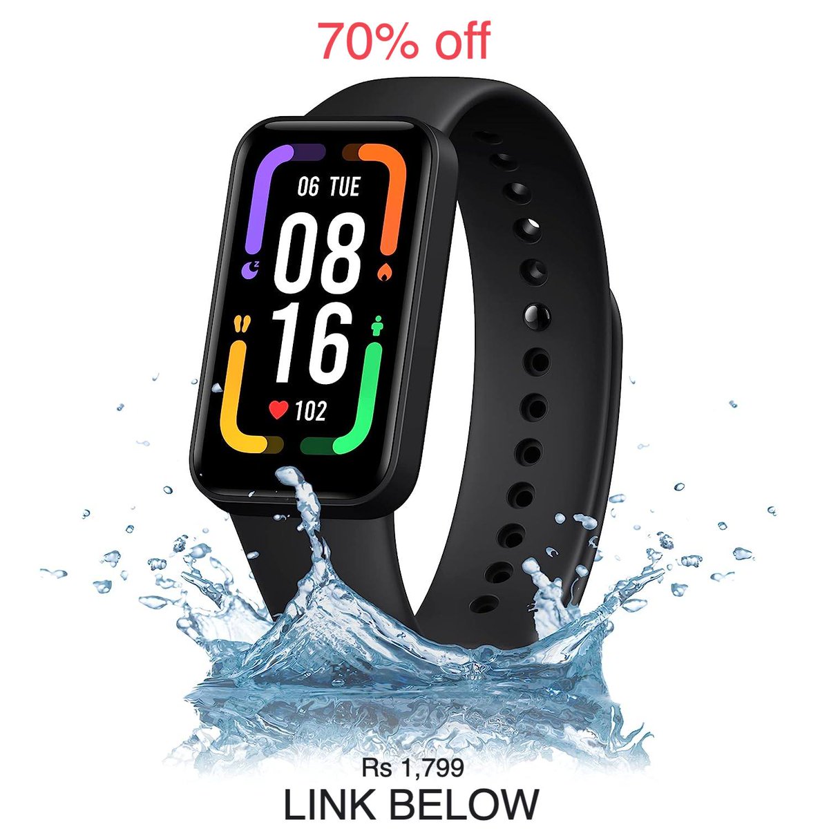MindYourDeal's tweet photo. Rs 1,799 (70% off) on Redmi Smart Band Pro SportsWatch
Amazon Deal (affiliate)- https://t.co/hWuwCd6hJt
#smartwatch #smartband #fitnessband #wearable #smartphone #iphoen #redmi #redmibandpro #tech #gadget #health https://t.co/zSQBziKxAn