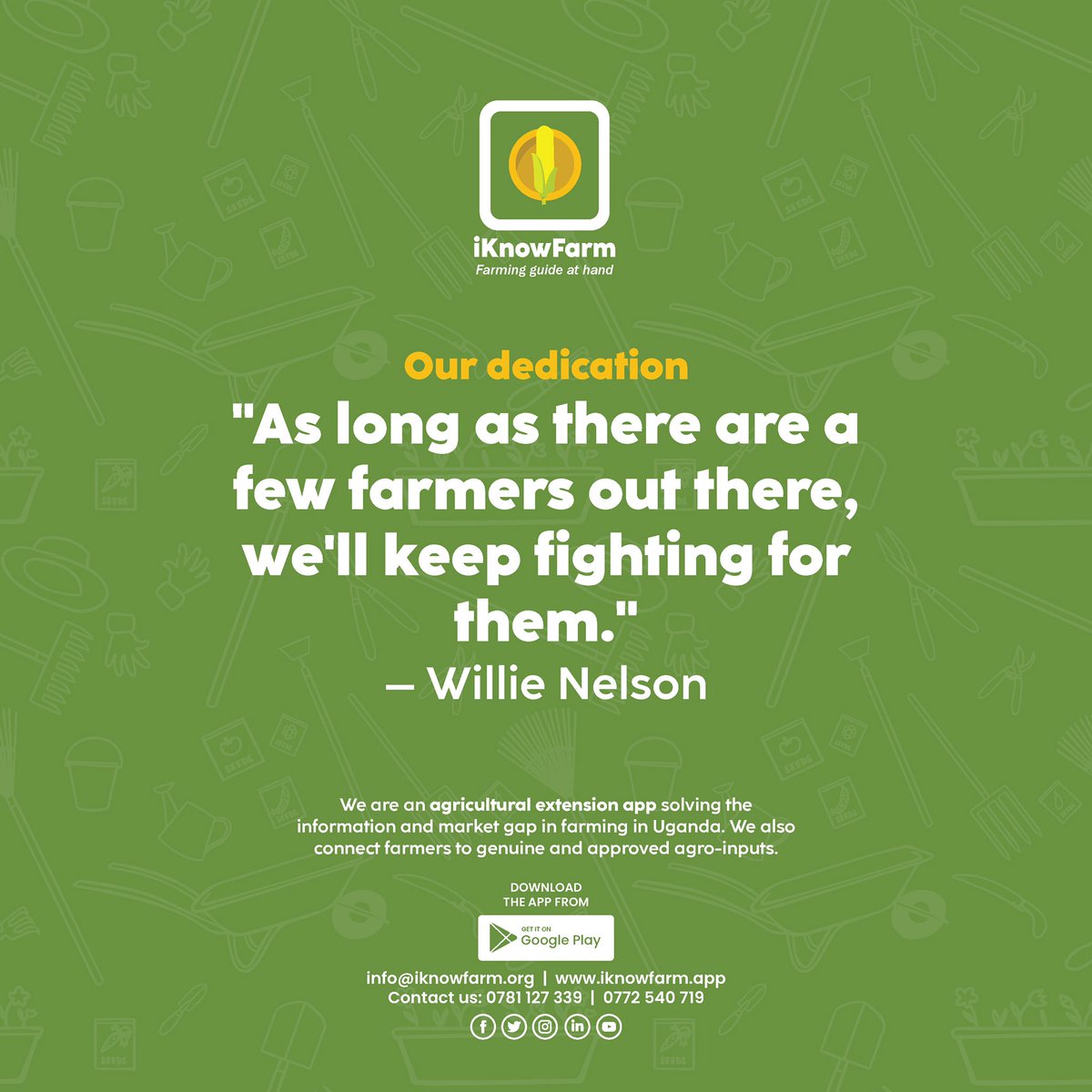 iKnowFarm's tweet photo. Here for you as you’re always here for us.

Download the 𝗶𝗞𝗻𝗼𝘄𝗙𝗮𝗿𝗺 𝗔𝗽𝗽 here: https://t.co/lGcoz3qWfR
#farming #userfeedback #iKnowFarm #agriculture #agriculturalextensionapp #challenges #testimonial https://t.co/VAuxqFcGb6