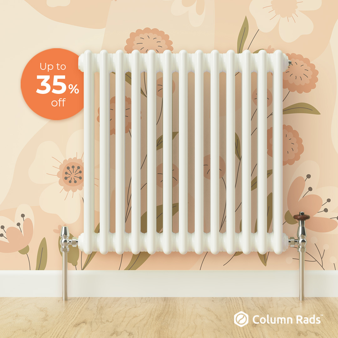 Columnrads's tweet image. Save up to 35% on selected column radiators and towel rails in our blooming marvellous spring sale. 

ow.ly/AAK550Nwc17

#MrCentralHeating #SpringClearance #SaleOn #HowYouHome #Radiators #TowelRails #Spring2023