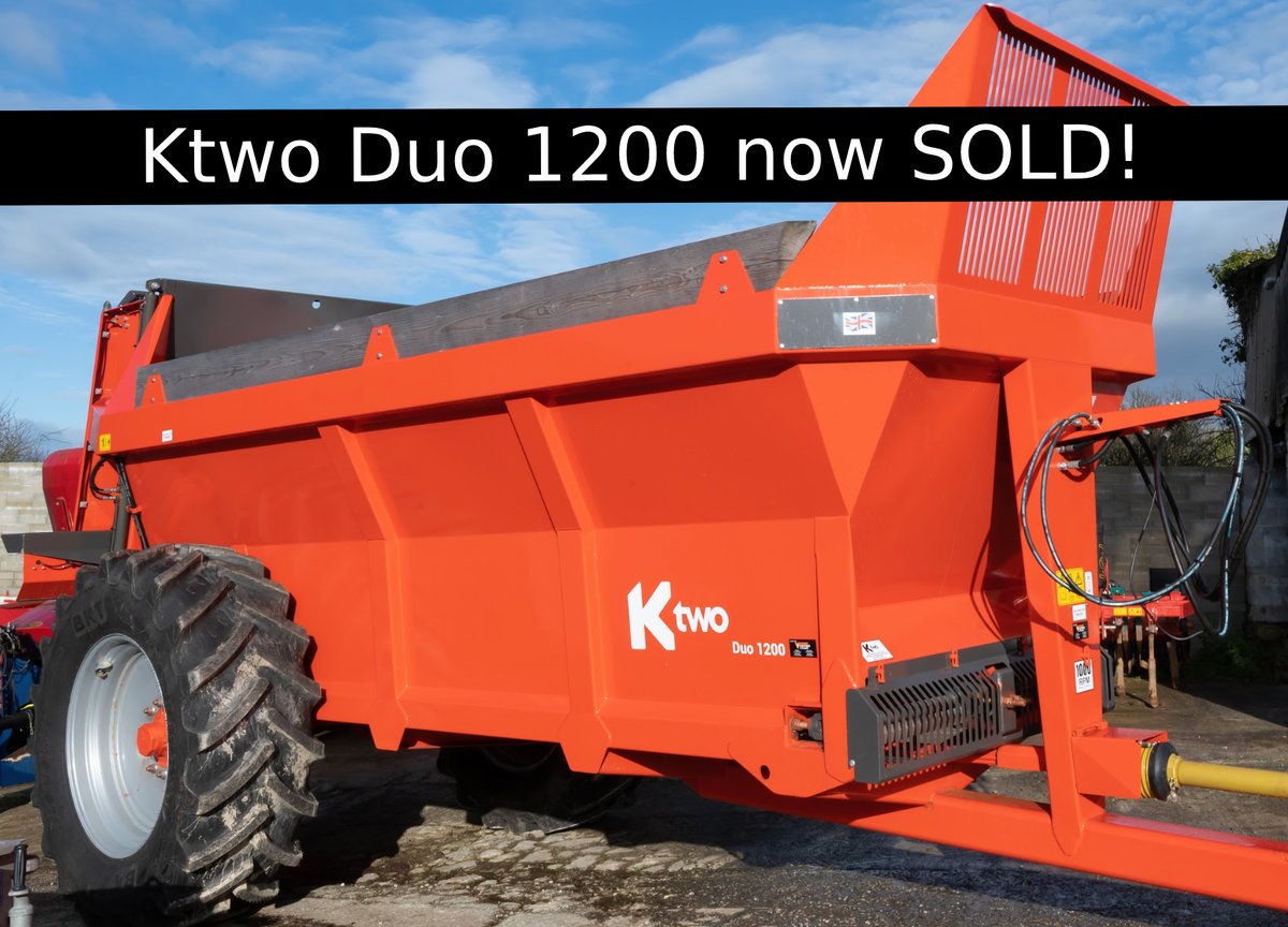 VincentTractors's tweet image. We still have the Ktwo Duo 900 and Duo 600 in stock, so get in touch for a quote today.

@Ktwo Ltd #ktwo #muckspreader #manurespreader #farmlife #farmer #vincenttractorsandplant