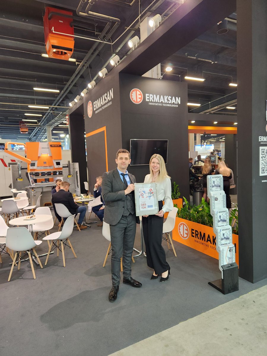 ERMAKSANMACHINE's tweet photo. We are extremely honored and excited to announce that Ermaksan has been received an award for the "Best Expo Presentation" at STOM 2023 in Kielce, Poland.
Thank you to all who contributed and congratulations to our amazing team and great business partner.
#Ermaksan #stomtool https://t.co/0VJ9uYUDGN