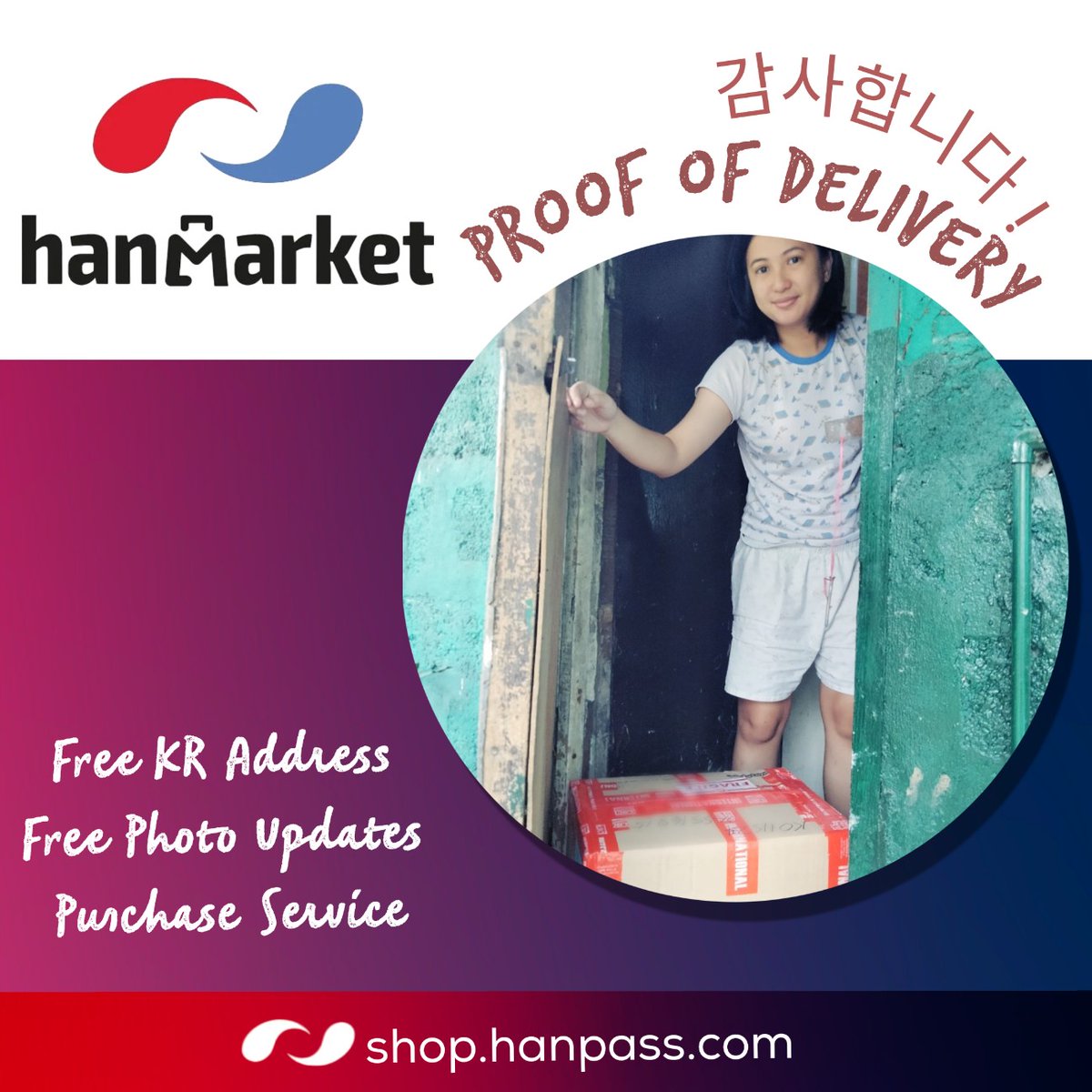 Hanpasspurchase's tweet photo. Proof of Delivery ~ Hanmarket
Another Satisfied Customer who received their HanBox!
FB : https://t.co/xuUv7Euo5G
Instagram : Hanmarket_Official
#hanmarket #hanmarketPhilippines
#proxybuyingservice #krrental #krconsol #kraddress
#pasabuy #krbox https://t.co/s6oHm5f9Rb