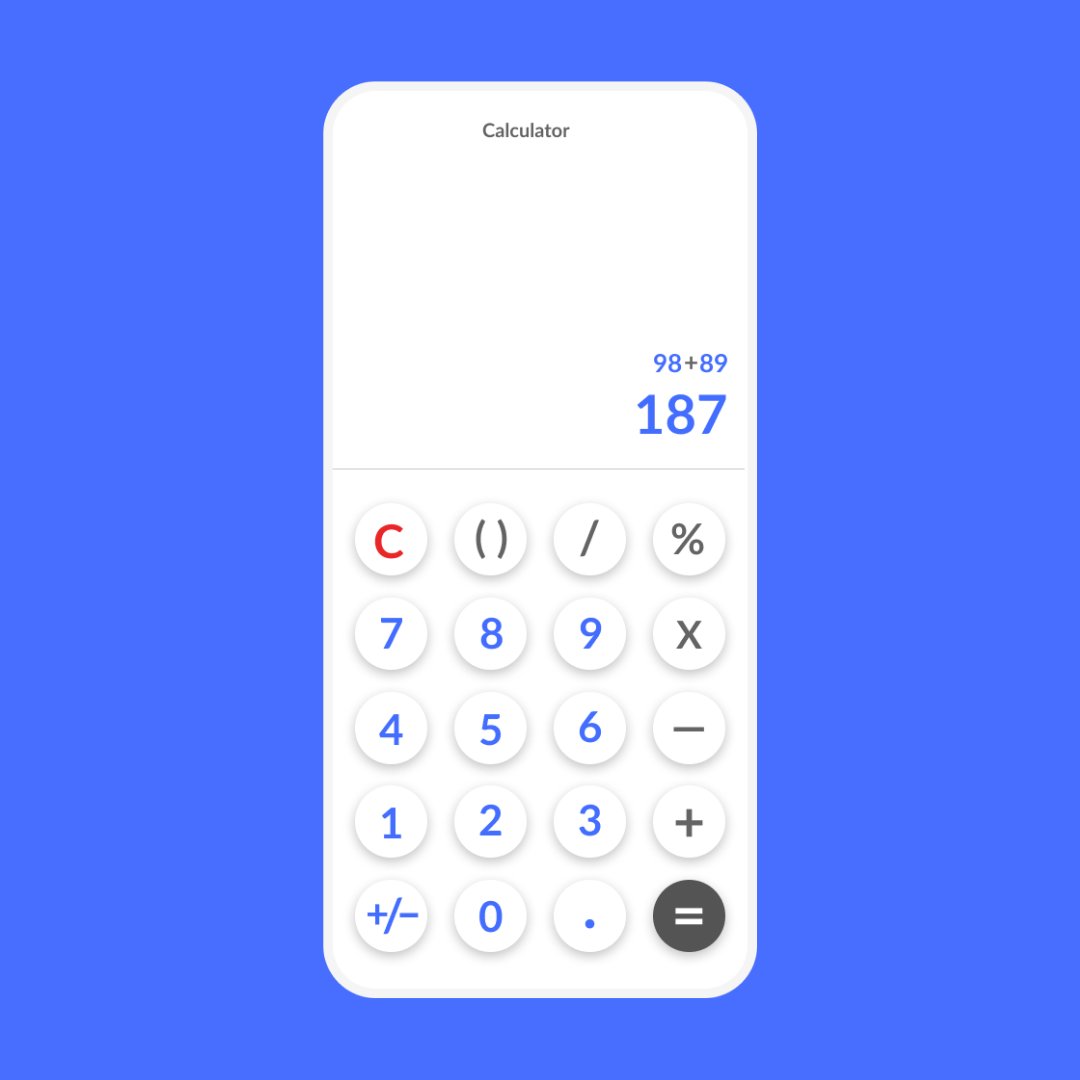 Danyal661's tweet photo. "Time to get imaginative with #DailyUI challenge number 4! Today, I've put together a sleek and intuitive mobile calculator UI that's sure to make number crunching a breeze. With my design expertise, I'm excited to craft a visually appealing and user-friendly calculator.#uidesign https://t.co/n5dAJP3EPW