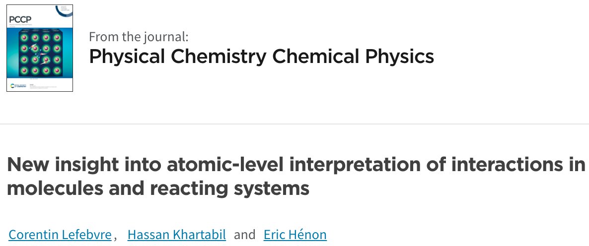 khartab's tweet photo. 👨💻Exciting news! Our article on #AtomicLevel interpretation of #molecules and #reactions is now online! Introducing the atomic Degree Of Interaction, a #NewConcept rooted in #ElectronDensity-based #Independent #Gradient #Model✅Check it out! 👍 #IGMPlot #DOI #compchem #chemistry https://t.co/dyzu4GdJb5