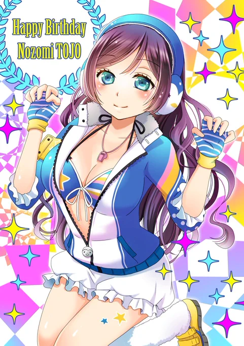 ラブライブ絵、あんまりTwitterには載せられていないのだけど、のん誕のイラストはスクフェス衣装だったりしたよ。#スクフェスの思い出 