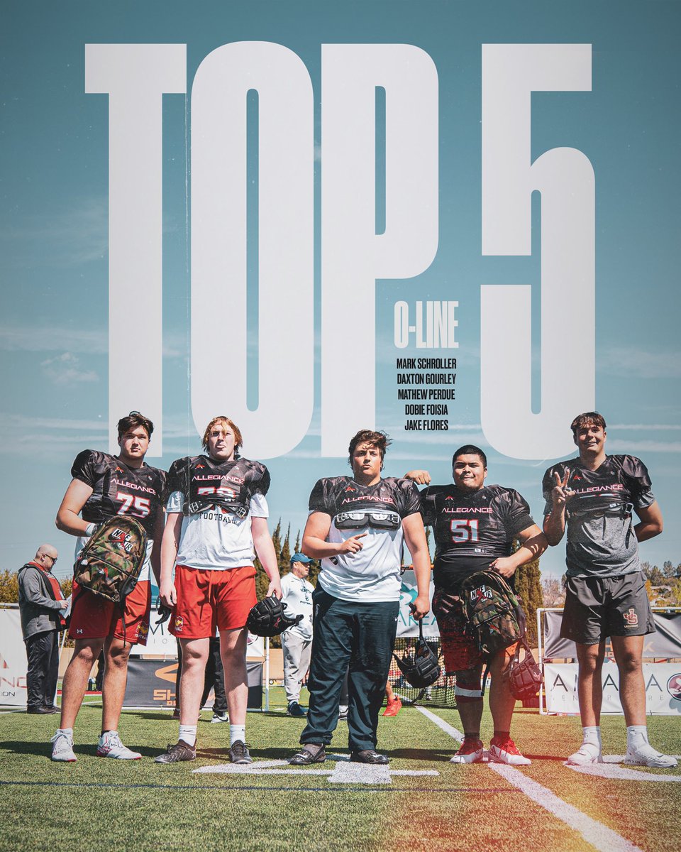 AllegianceArch's tweet photo. 🔴⚫️🔴⚫️🔴

MVPs ⏩Top 5 OL⏩ Top 5 DL

A great camp with some top talent in SoCal🔥
•
Just a small local event doing big things 🤷🏽‍♂️

@waiakea @JNIEL8 
@ShockDoctor 
@jerseymikes https://t.co/WVEjZHtE0i