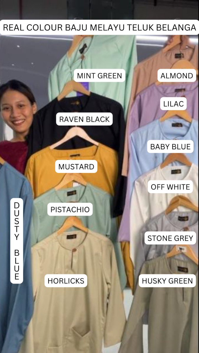 The real colour of baju teluk belanga bulan bintang✨