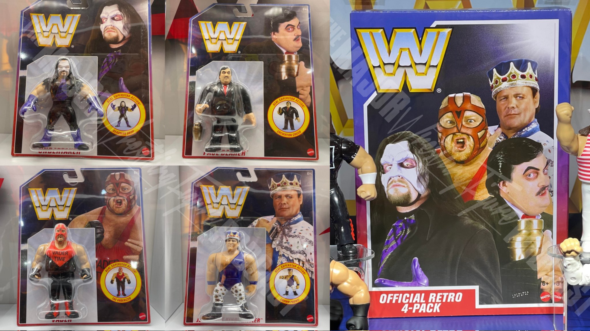 WWE Retro Wave 4 Action Figures - Mattel Creations Exclusive