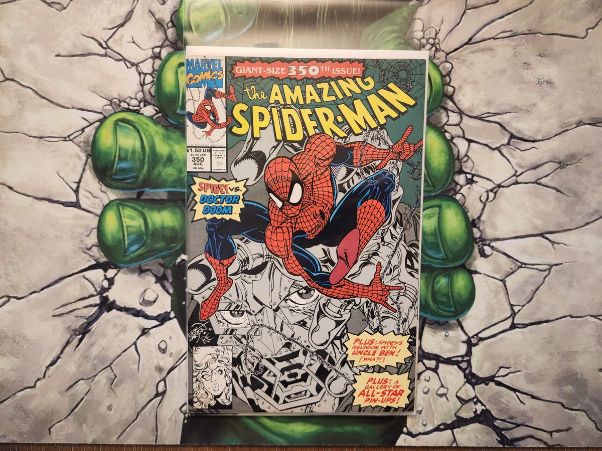 Apollokid3000's tweet photo. The Amazing Spider-Man #350. Spidey VS. Doctor Doom!!!
#OldComicBookDay
#MarvelComics
#EricLarsen
#Spiderman
#DoctorDoom https://t.co/zKNIXd3VIV