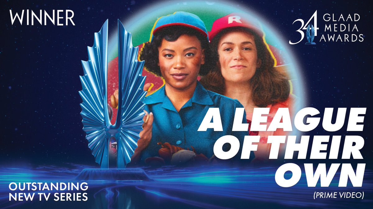 The #GLAADawards for Outstanding New TV Series goes to... A League of Their Own!!