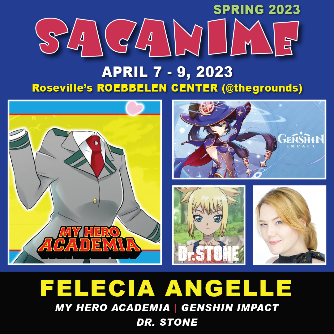 SacAnime on Twitter "We are pleased to have Felecia Angelle at