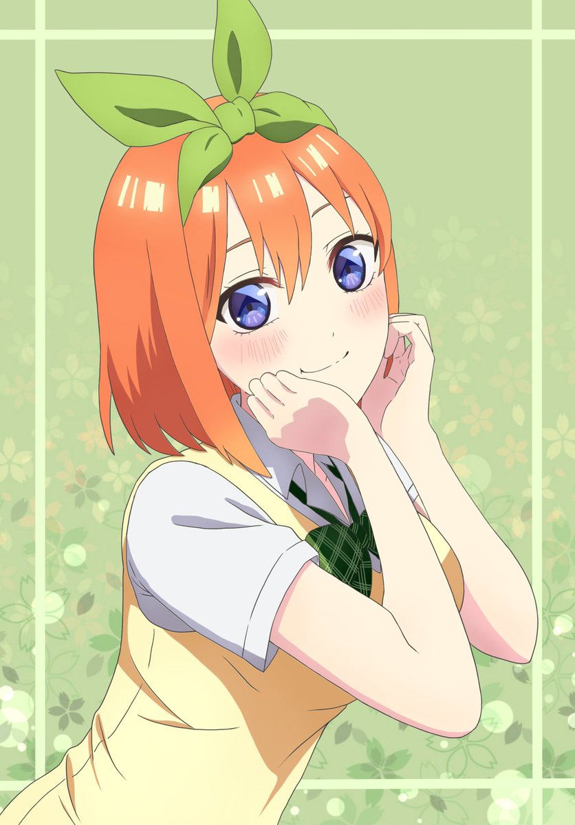 沙樹@お絵かき垢さんがTwitterに投稿した中野四葉(五等分の花嫁)のイラスト。