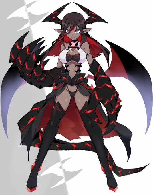 パワー系ドラゴン娘紅#oc 