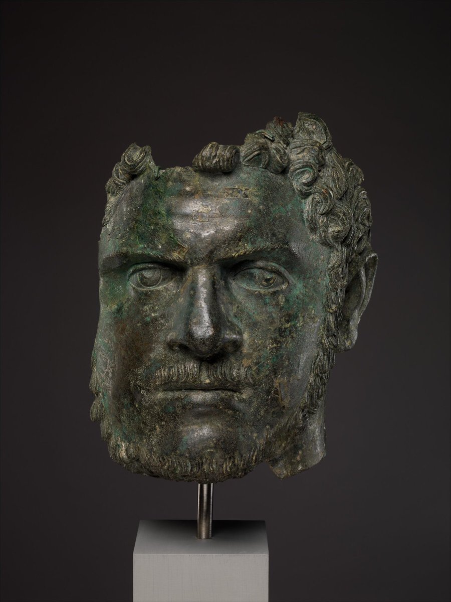 A damaged head of the Roman #emperor #Caracalla, dating to 211-217 A.D. It was also seized from the #Met and is being returned to #Turkey 
#MetropolitanMuseumOfArt #Museum