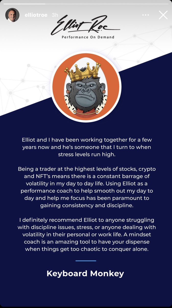 Gotta throw a shout out to my mental coach <a href="/ElliotRoe1/">Elliot Roe</a>.  I’ve been back in the lab working  with him the past month or so and have completely turned around my mental game.  

For those of you who aren’t familiar with his work, we’re going to have a performance and mindset coach