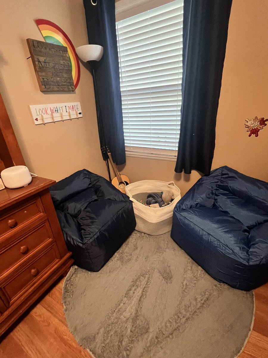 ASRayburn's tweet photo. I was inspired by our PEACE committee learning, collaboration, and implementation. #peacecorners that I created one at home! #mindfulness #metime #provepossible #thisislbUSd https://t.co/1HAiWAF1BA