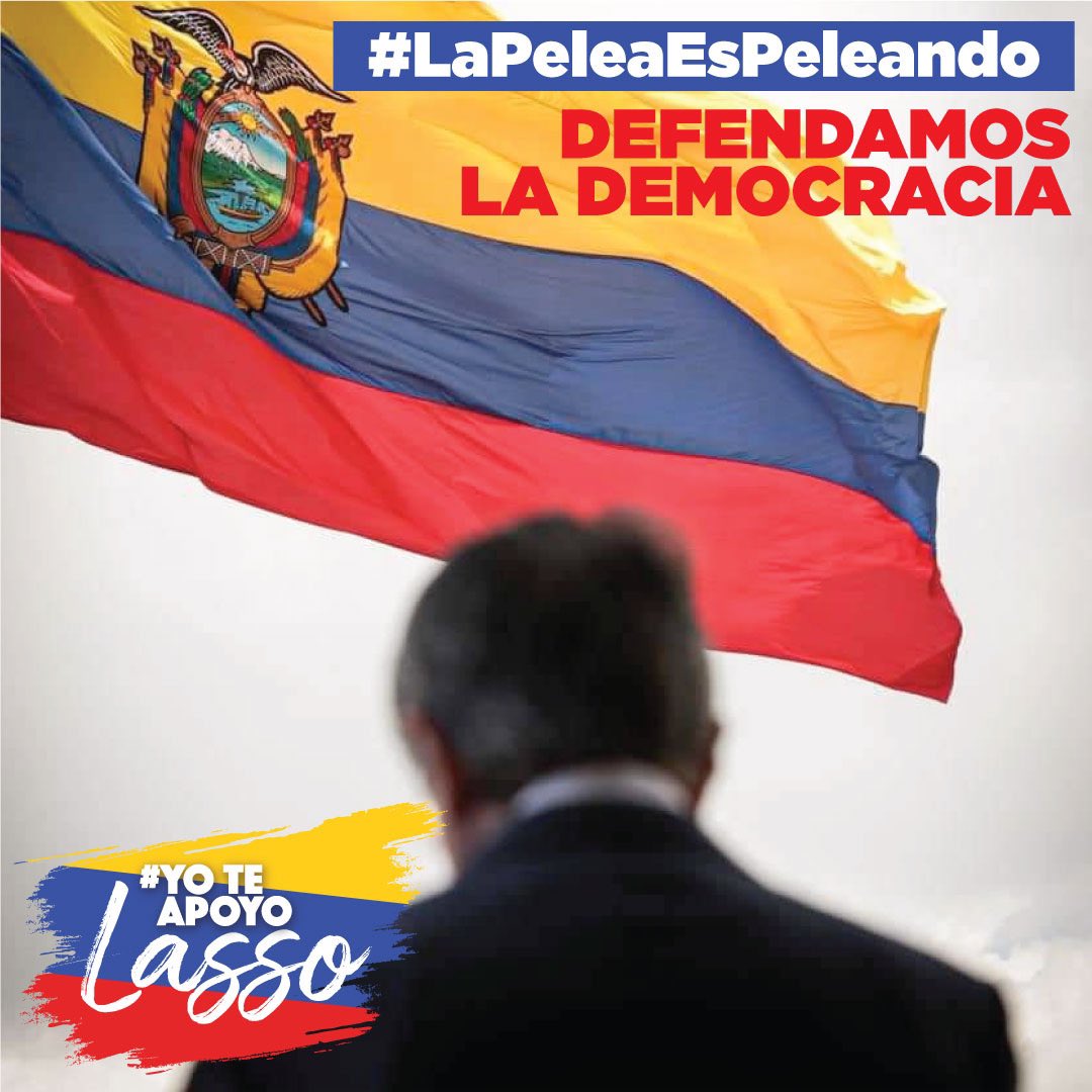 #LaPeleaEsPeleando #defenderemos #democracia #No a los golpistas !!!@CREOEcuador @CreoUSA @LassoGuillermo