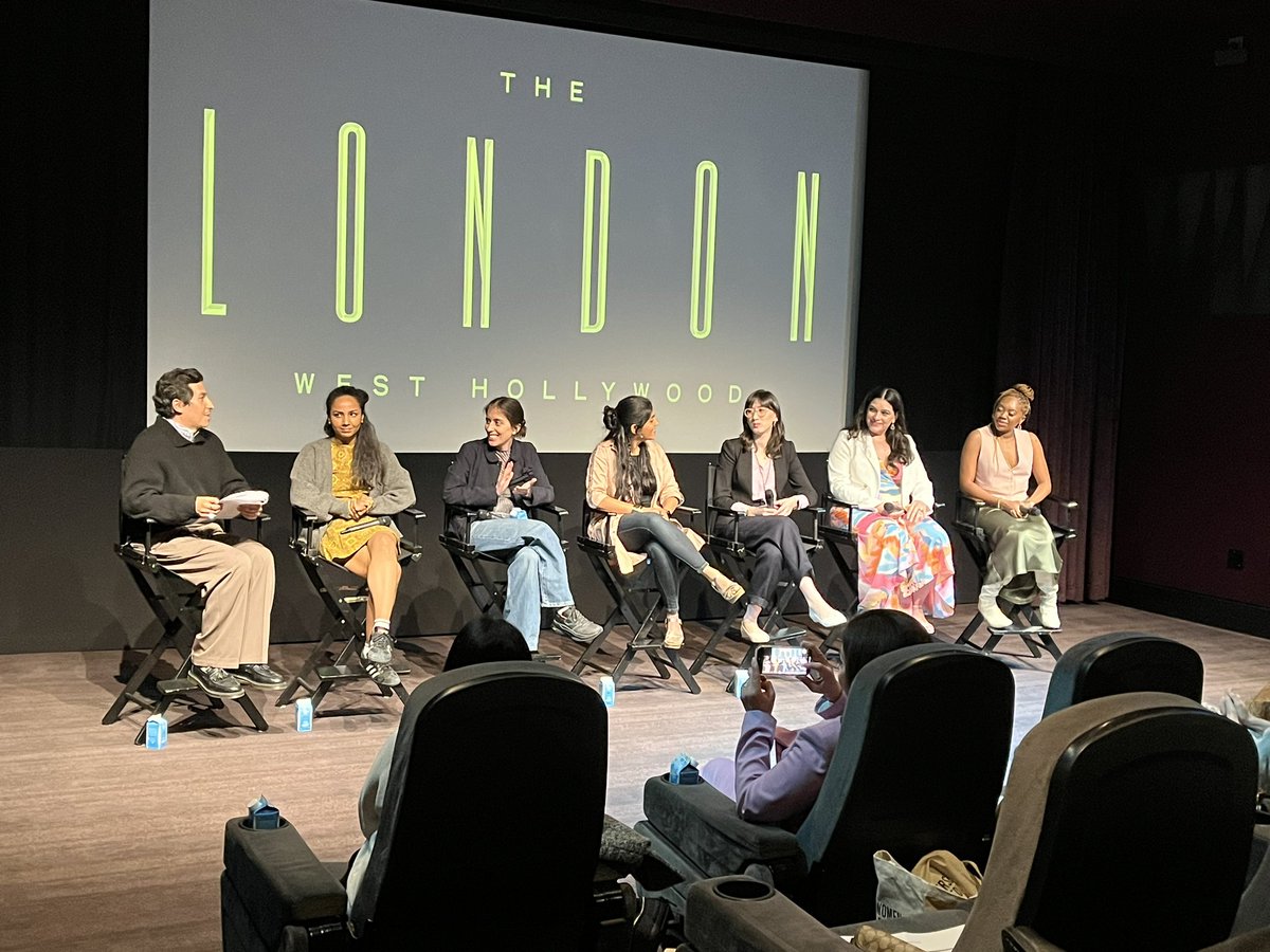 NALIP_org's tweet photo. The Latino Lens WOC Incubator filmmakers take the stage for a Q&amp;A  #dwimf23 https://t.co/TqDT5oQ0PP
