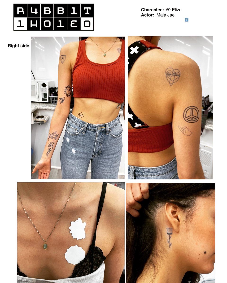 Would it be a show if I wasn’t doing tattoos? Such a pleasure having a patient #maiajae in my chair! <a href="/RabbitHolePPlus/">Rabbit Hole</a> <a href="/paramountplus/">Paramount+</a> #RabbitHoleSeries