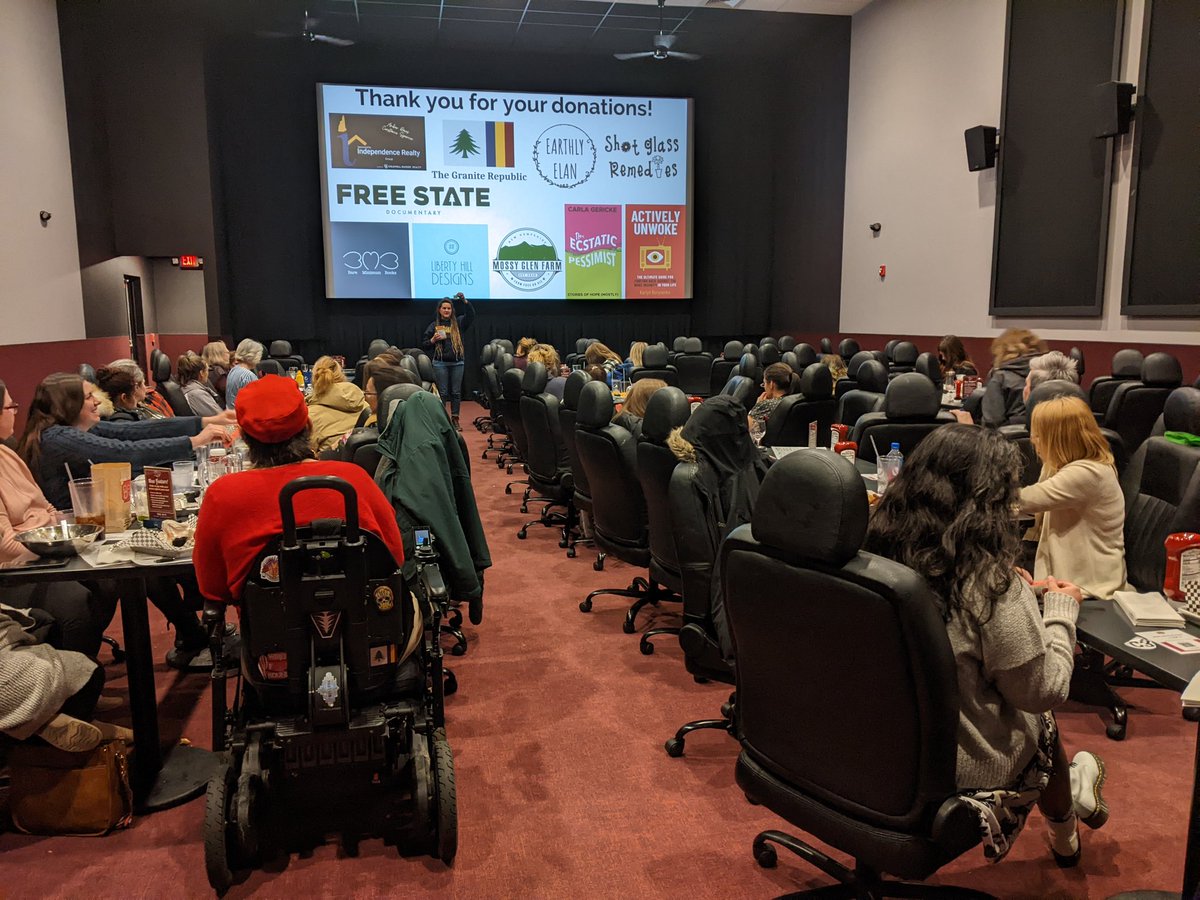 MaritaPapita's tweet photo. About 50 women came to the @LPNH Ladies Only Movie Night. The movie was great and the raffle was full of donations from local liberty women. So great to spend time with so many lovely ladies. https://t.co/a3VeUzW7rd